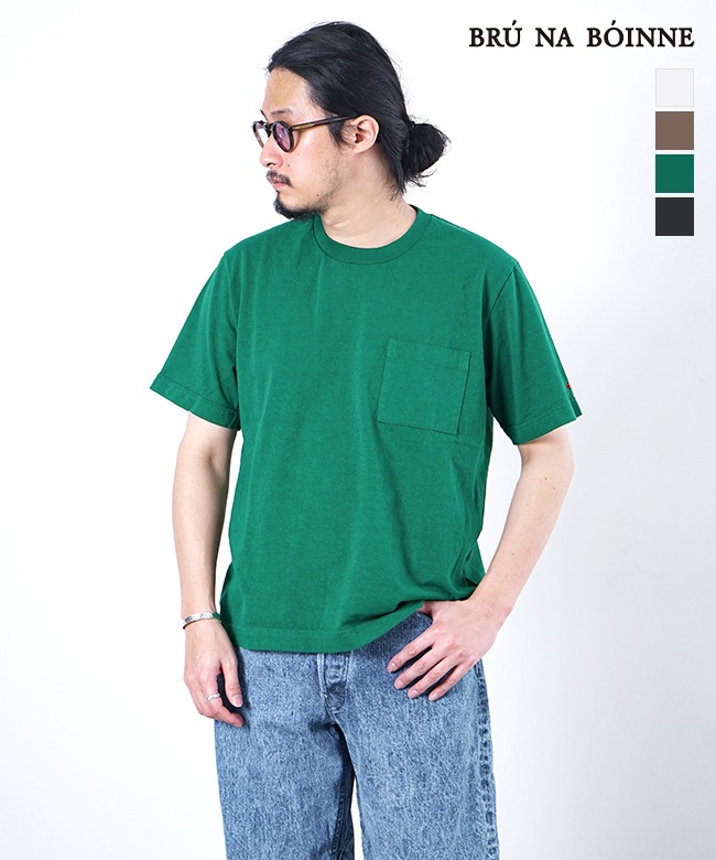 好配色！好デザイン！BRU NA BOINNEブルーナボイン半袖スウェトTシャツ SALE 20%OFF】[8121A]BRU NA BOINNE(ブルーナボイン