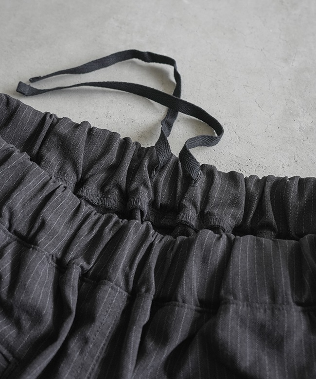 HARVESTY(ハーベスティ) TROPICAL STRIPES CROPPED EASY CIRCUS PANTS