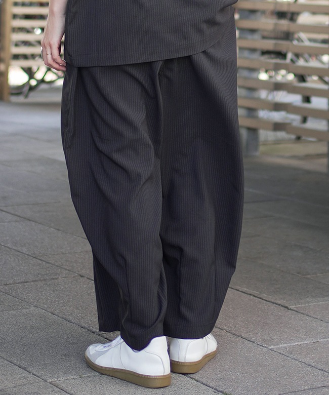 A12414]HARVESTY(ハーベスティ) TROPICAL STRIPES CROPPED EASY