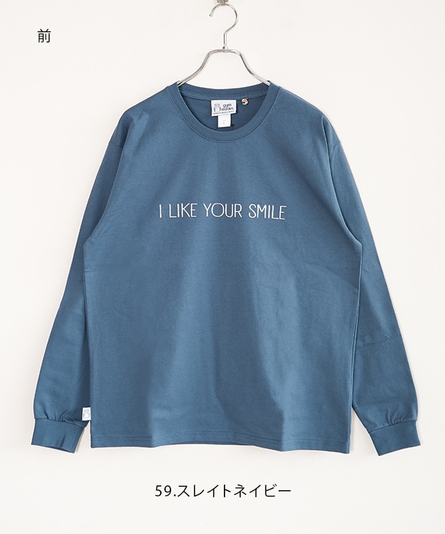 G421700]gym master(ジムマスター) 7.4oz YOUR SMILEロンTee 長袖T