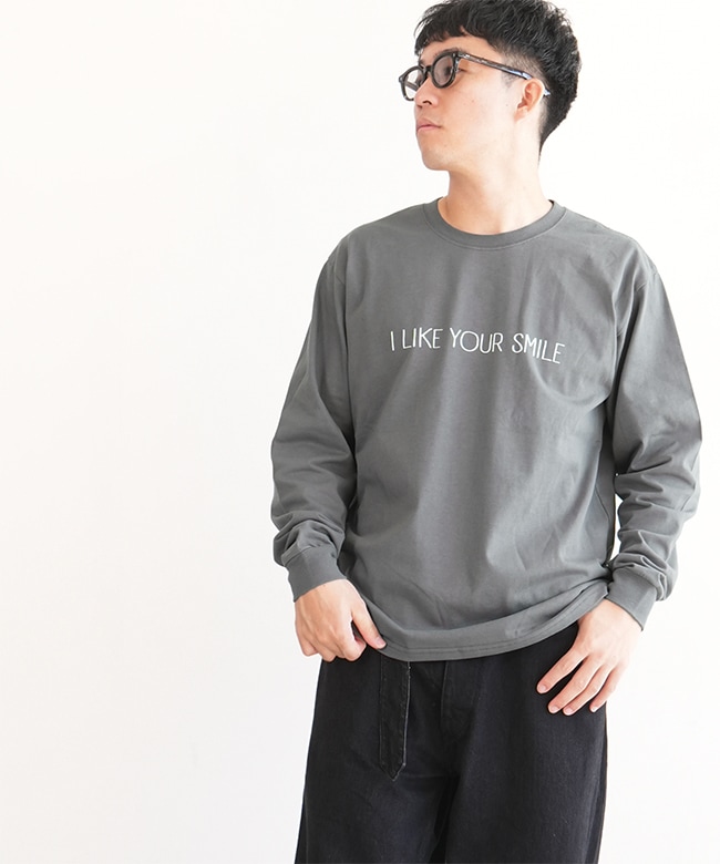 G421700]gym master(ジムマスター) 7.4oz YOUR SMILEロンTee 長袖T
