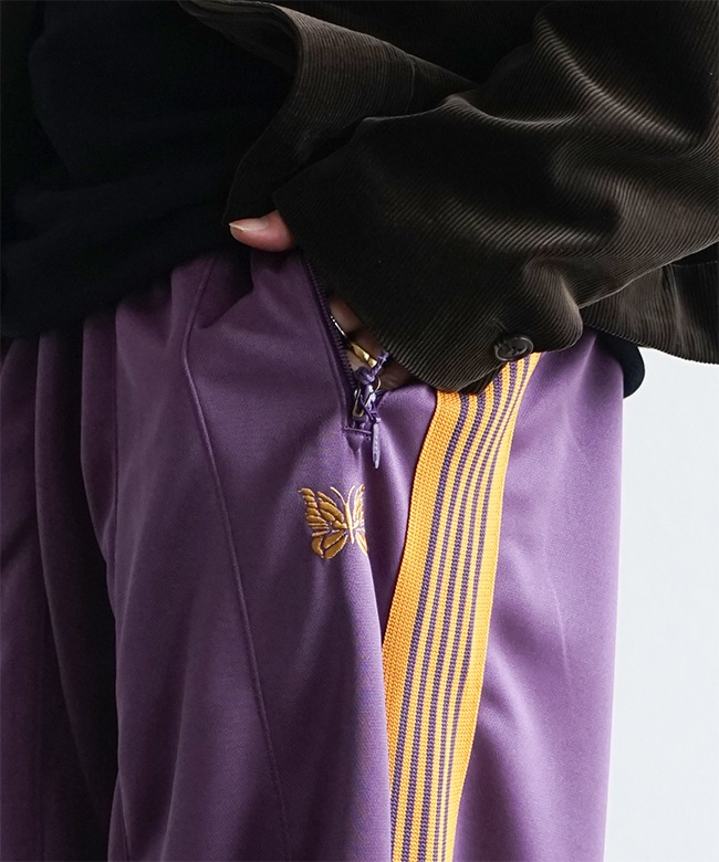 QV311]NEEDLES(ニードルズ) H.D.Track Pant - Poly Smooth ヒザデル