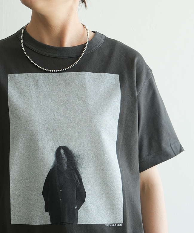 セール】mizuiro ind フォトプリントT（Tシャツ/カットソー