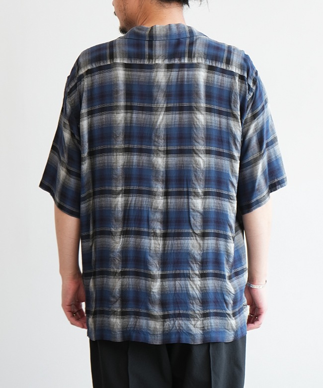 gold[ゴールド] Rayon Check S/S Open Shirt gold[ゴールド] Rayon Check S/S Open Shirt