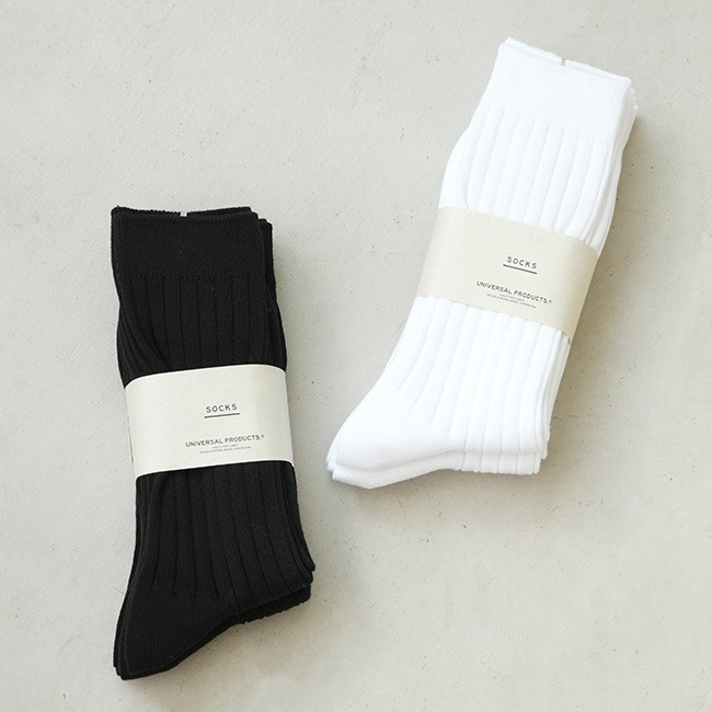 UNIVERSAL PRODUCTS(ユニバーサルプロダクツ)3P COLOR SOCKS(クルー