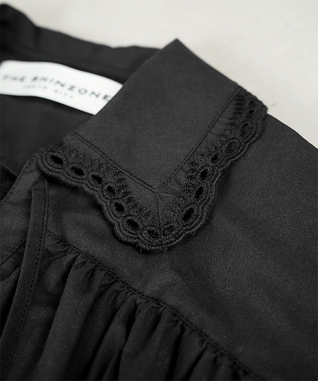 26SMSBL02]THE SHINZONE(ザ シンゾーン) LACE-UP BLOUSE レースアップ