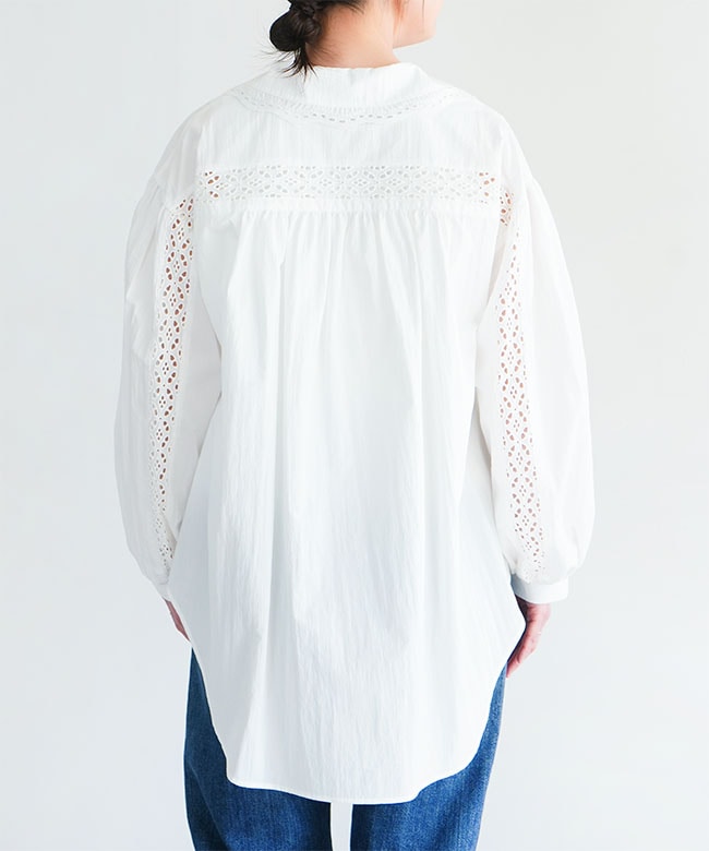 THE SHINZONE(ザ シンゾーン) LACE-UP BLOUSE レースアップブラウス