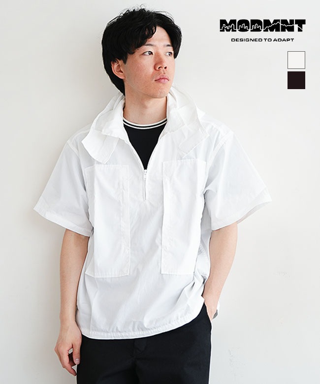MODMNT(モドメント) HALF ZIP HOODEDSHIRT ハーフジップ フーデッド MODMNT(モドメント) HALF ZIP HOODEDSHIRT ハーフジップ フーデッド