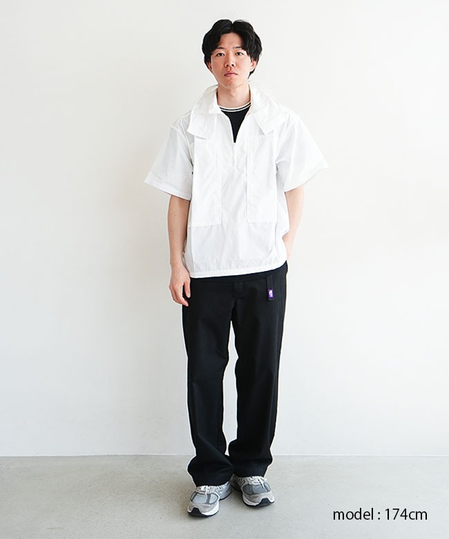 MODMNT(モドメント) HALF ZIP HOODEDSHIRT ハーフジップ フーデッド