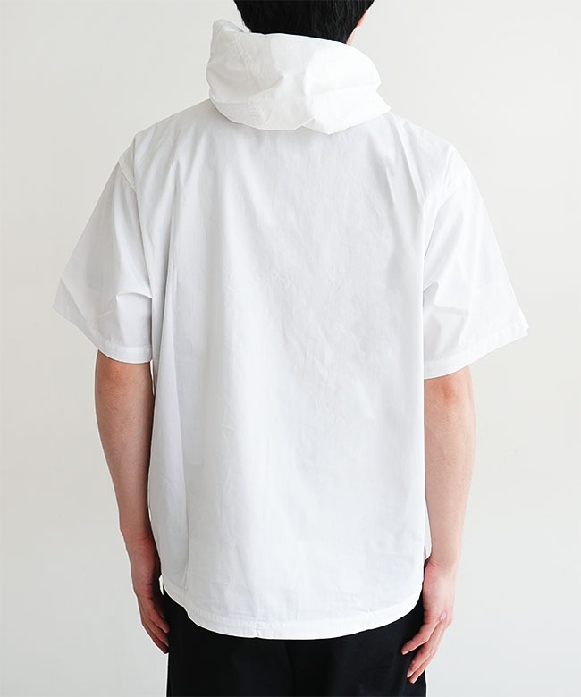 MODMNT(モドメント) HALF ZIP HOODEDSHIRT ハーフジップ フーデッド