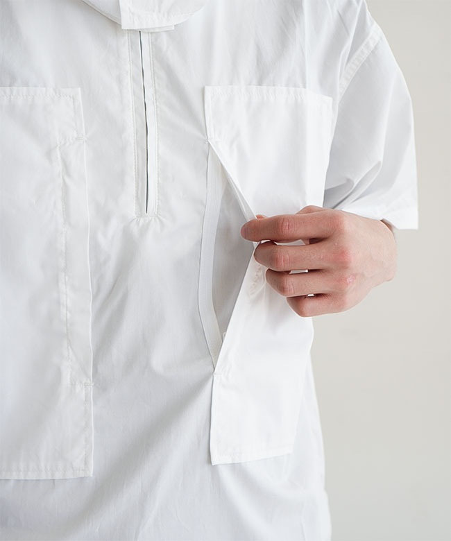SALE 30%OFF】MODMNT(モドメント) HALF ZIP HOODEDSHIRT ハーフジップ
