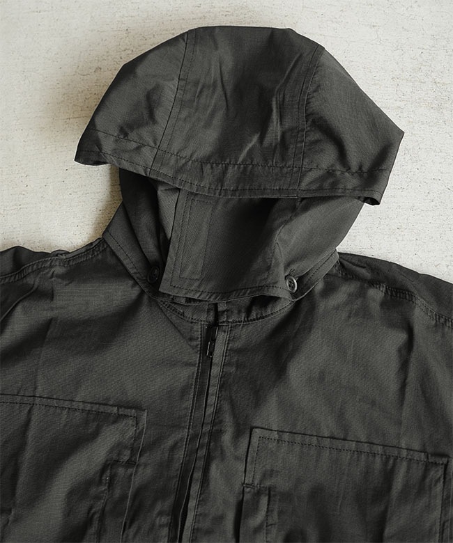 MODMNT(モドメント) HALF ZIP HOODEDSHIRT ハーフジップ フーデッド