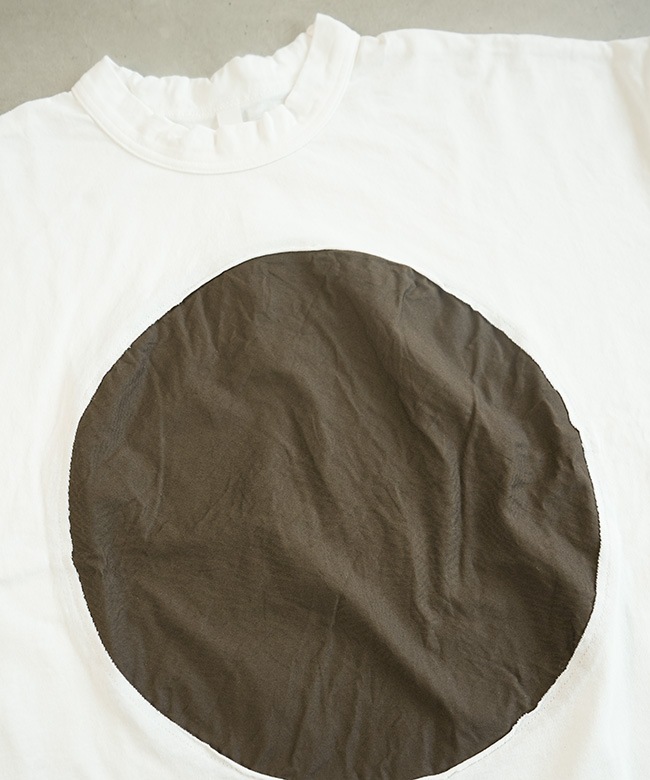 SALE 20%OFF】prit(プリット) 17/1空紡天竺×30/1ツイル 5分袖サークル