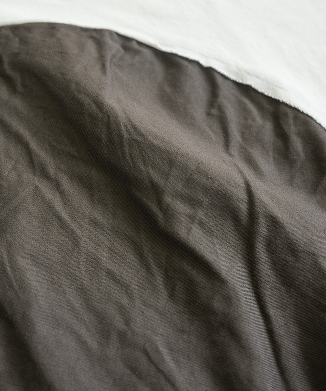 SALE 20%OFF】prit(プリット) 17/1空紡天竺×30/1ツイル 5分袖サークル
