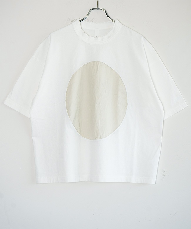 SALE 20%OFF】prit(プリット) 17/1空紡天竺×30/1ツイル 5分袖サークル
