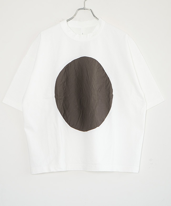 SALE 20%OFF】prit(プリット) 17/1空紡天竺×30/1ツイル 5分袖サークル
