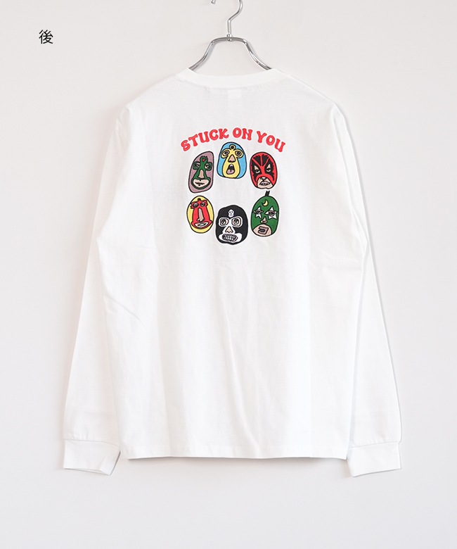 gym master(ジムマスター) 7.4oz STUCKONYOU刺繍ロンTee 長袖Tシャツ
