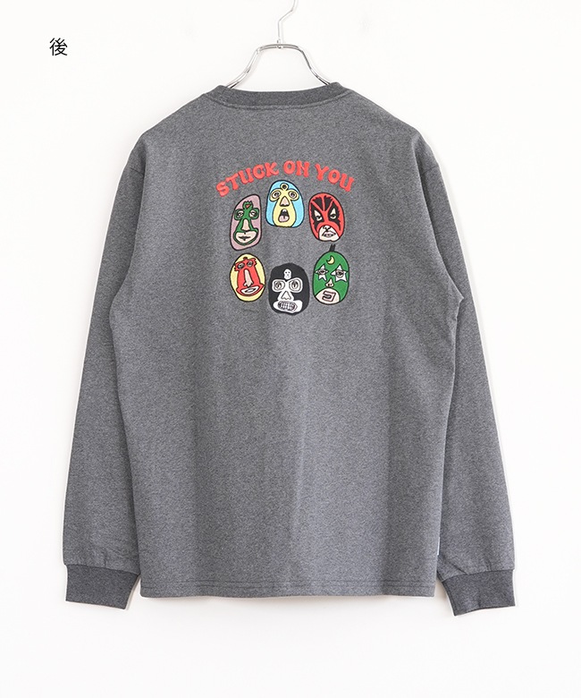 G421731]gym master(ジムマスター) 7.4oz STUCKONYOU刺繍ロンTee 長袖