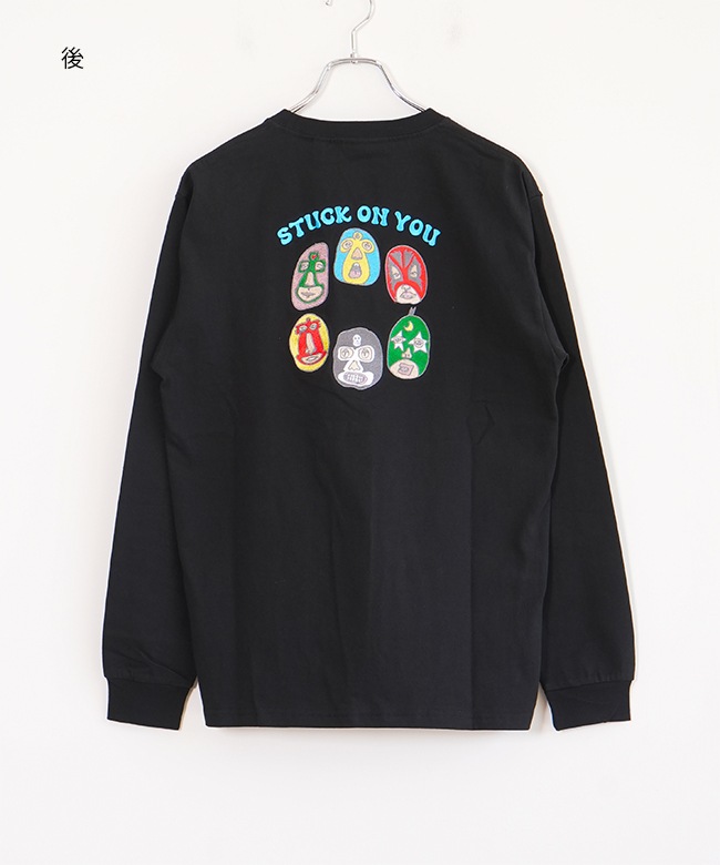G421731]gym master(ジムマスター) 7.4oz STUCKONYOU刺繍ロンTee 長袖