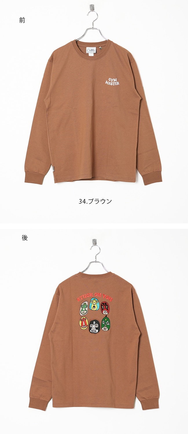 G421731]gym master(ジムマスター) 7.4oz STUCKONYOU刺繍ロンTee 長袖