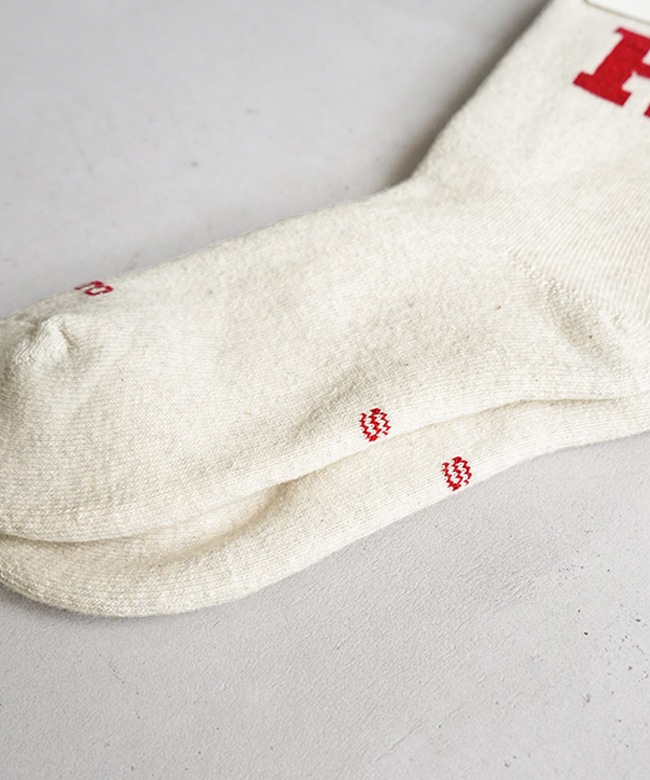 R1552]ROTOTO(ロトト)RAFFY SWEAT SOCKS ”R LOGO” ラフィ