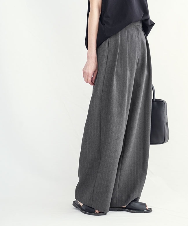 ◇[SMLM-STSC]SOLAMONAT LARME(ソラモナラーム) ストライプパンツ