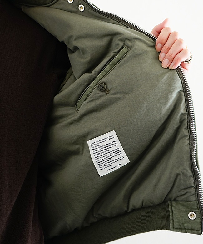 NN-JU4702]nonnative(ノンネイティブ) TROOPER PUFF BLOUSON COTTON