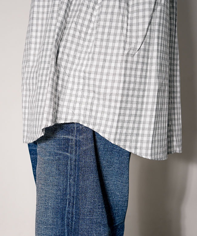 PORTER CLASSIC(ポータークラシック)ROLL UP HEATHER GINGHAM CHECK