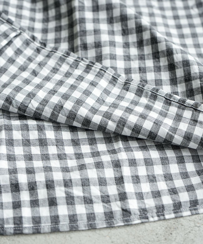 PORTER CLASSIC(ポータークラシック)ROLL UP HEATHER GINGHAM CHECK