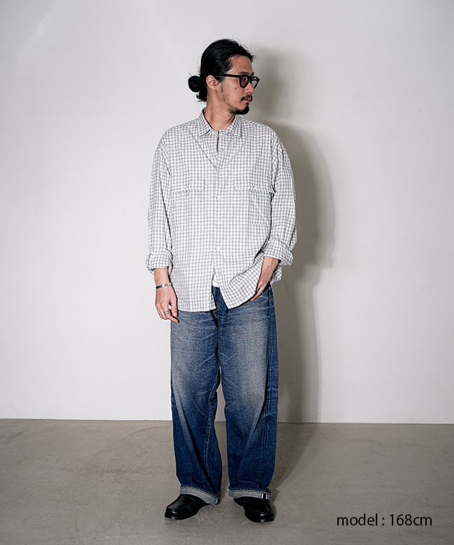 PORTER CLASSIC(ポータークラシック)ROLL UP HEATHER GINGHAM CHECK PORTER CLASSIC(ポータークラシック)ROLL UP HEATHER GINGHAM CHECK