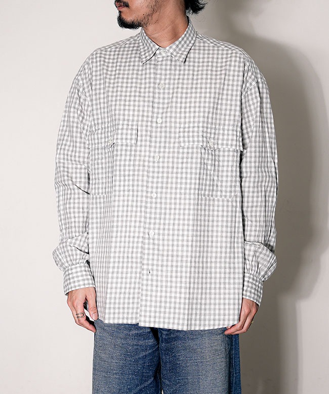 PORTER CLASSIC(ポータークラシック)ROLL UP HEATHER GINGHAM CHECK