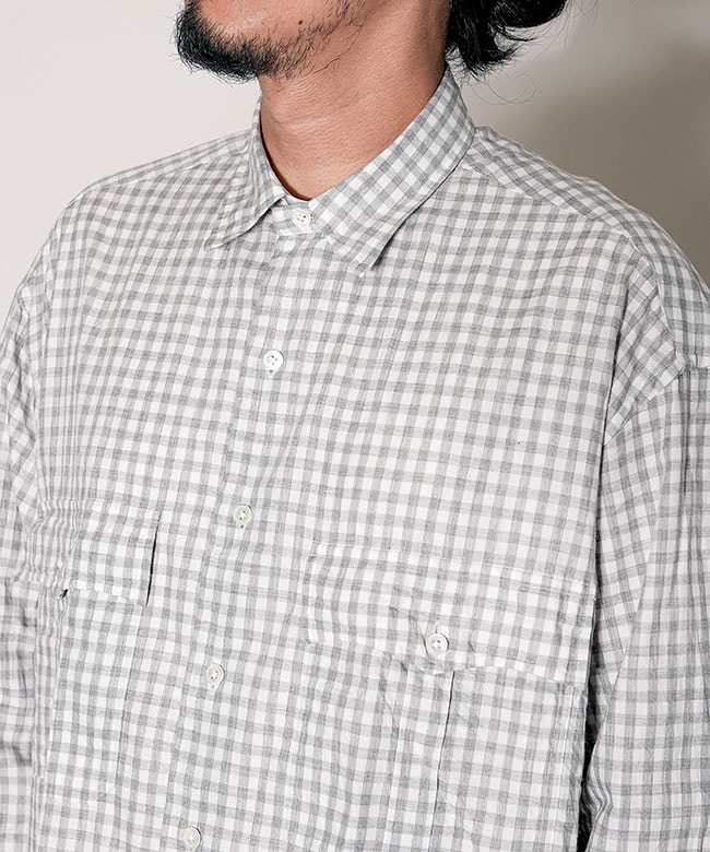 PORTER CLASSIC(ポータークラシック)ROLL UP HEATHER GINGHAM CHECK