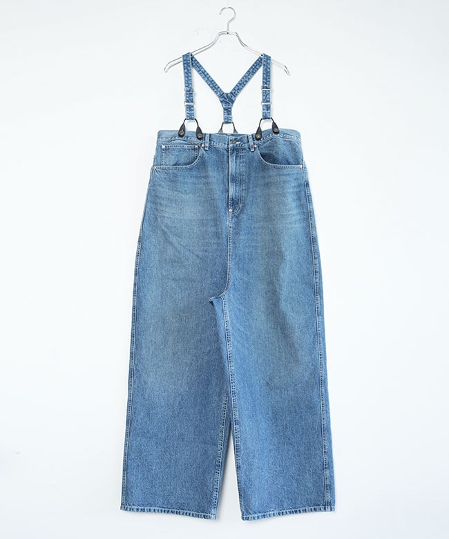Rhodolirion(ロドリリオン) 5Pockets Suspender Pant - Denim 5