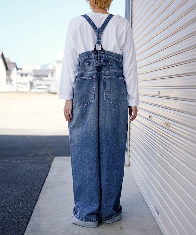 Rhodolirion(ロドリリオン) 5Pockets Suspender Pant - Denim 5