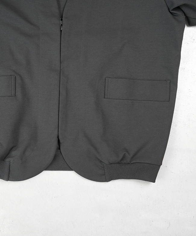 MIDIUMISOLID(ミディウミソリッド) compression zip cardigan