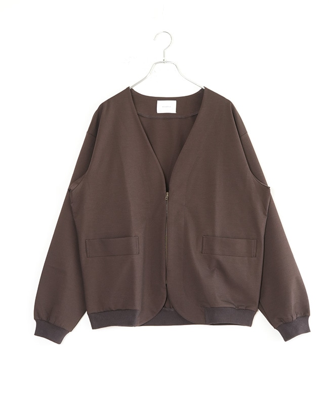 MIDIUMISOLID(ミディウミソリッド) compression zip cardigan