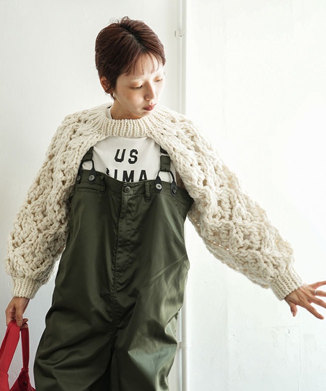 Rhodolirion(ロドリリオン) Chunky Knit Bolero チャンキーニット