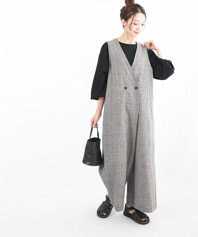 01DFP14409]blue willow(ブルーウィロー) コットンリネン太番手