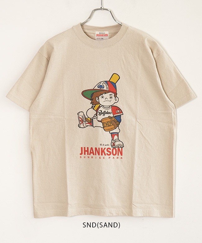 近鉄バファローズ　キャラクター Tシャツ バファくん JHANKSON｜バッファ君 Tシャツ BUFFA-KUN Tee 6.2TEE 半袖シャツ