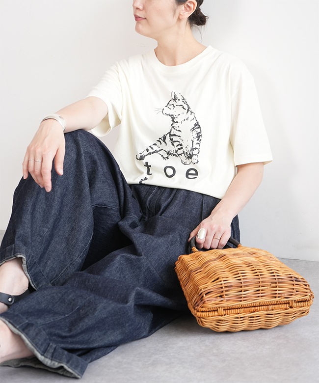 SALE 30%OFF】[JL252C06]JOHNBULL(ジョンブル)Cat's toe Tシャツ