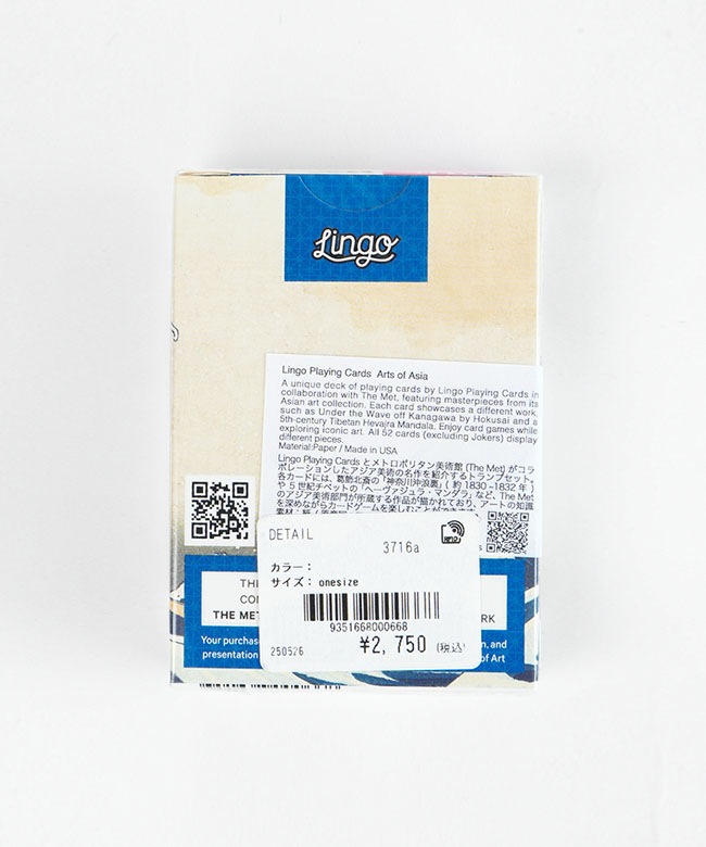 3716A] DETAIL(ディティール) Lingo Playing Cards 