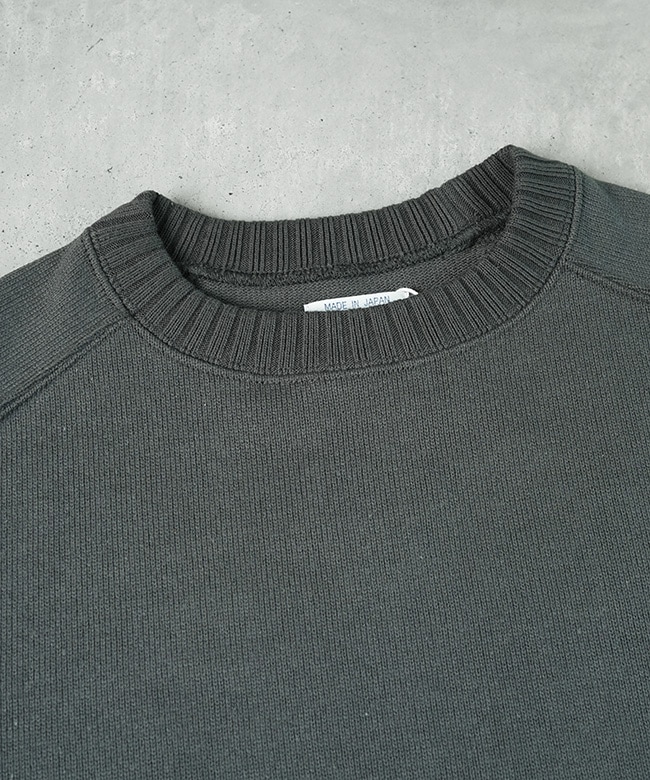 2509IB1]Workers(ワーカーズ) Cotton Saddle Shoulder Sweater