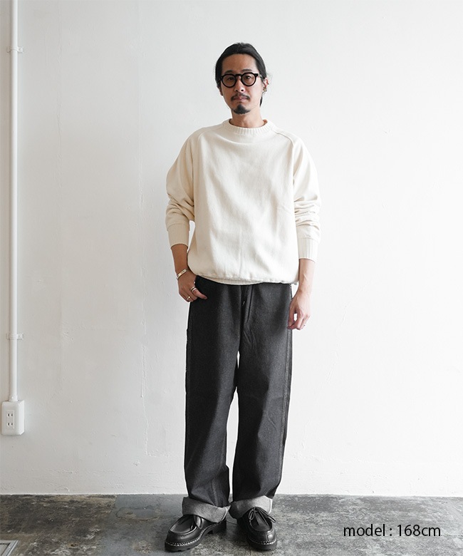 2509IB1]Workers(ワーカーズ) Cotton Saddle Shoulder Sweater