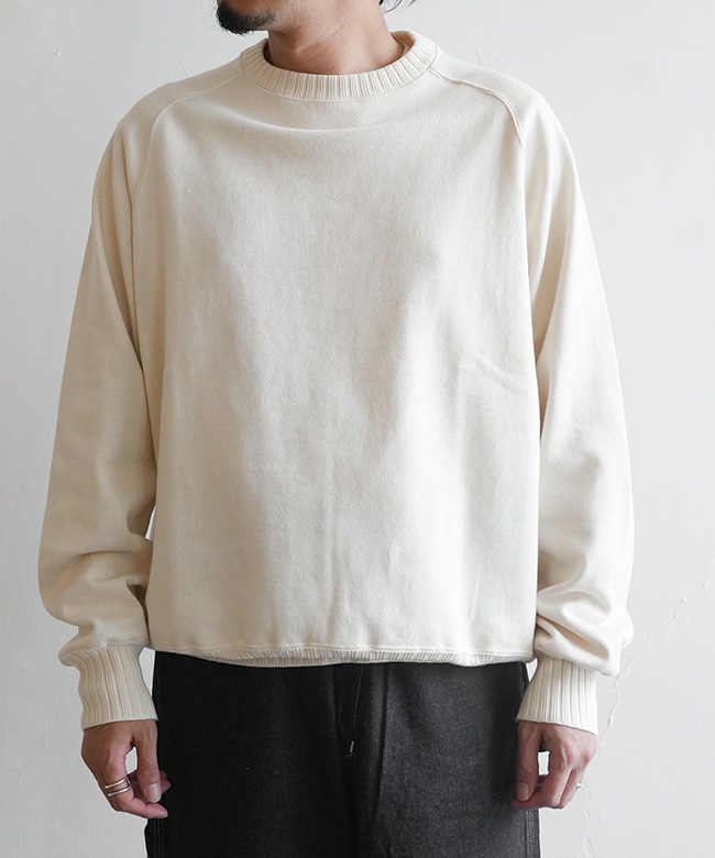 2509IB1]Workers(ワーカーズ) Cotton Saddle Shoulder Sweater