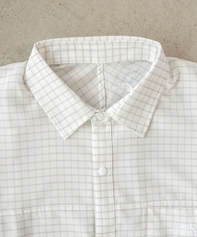 ★ラスト1点★　シャイニングアークス　ノースリーブシャツ（ホワイト） ◇THE NORTH FACE(ザ・ノース・フェイス) GAR L/S Shirt ジェネラル