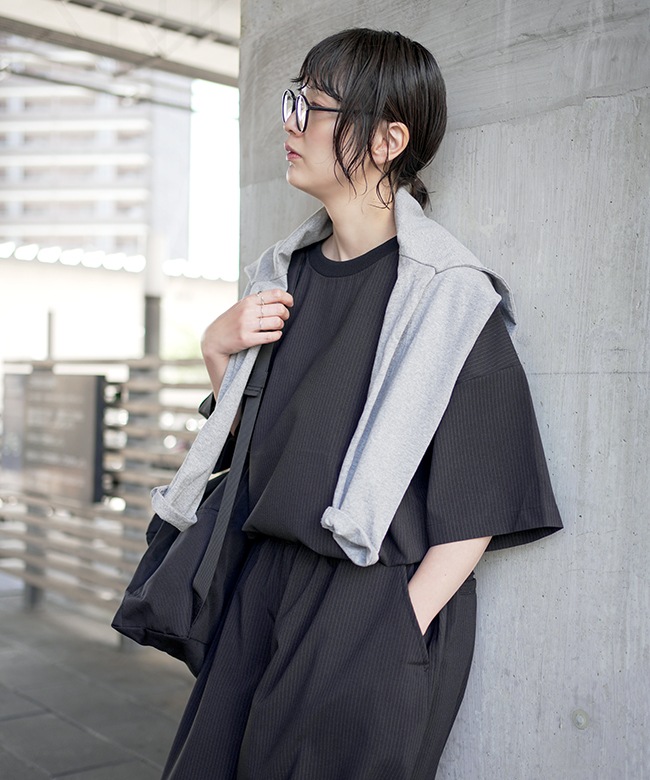 HARVESTY ハーベスティ/トロピカルストライプ半袖プルオーバー A32408]HARVESTY(ハーベスティ) TROPICAL STRIPES S/S PULLOVER