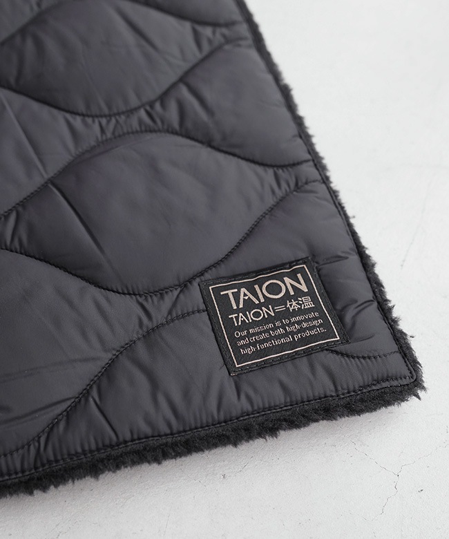TAION(タイオン) ミリタリー リバーシブル ダウンマフラー-ソフト