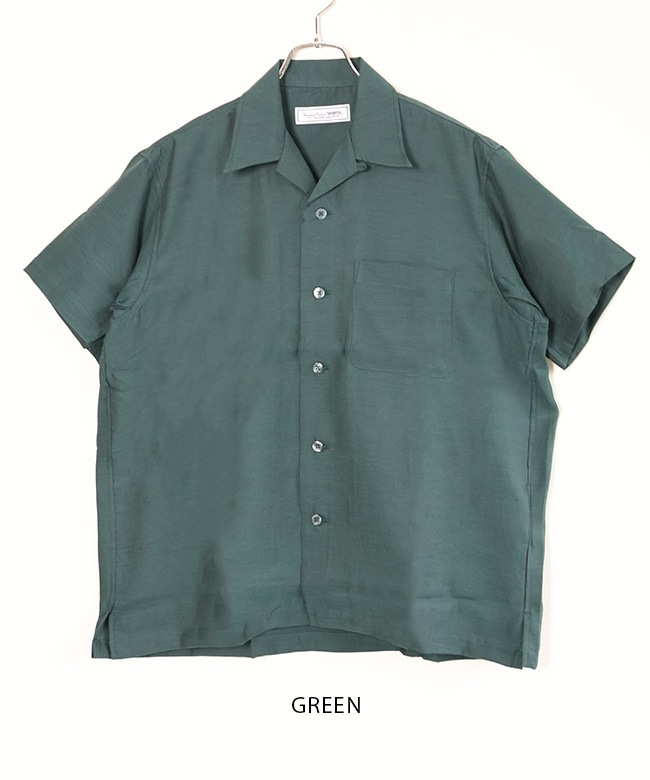 極美品 ユニバーサルプロダクツ オープンカラー シャツ 1LDK 開襟 グレー 春夏シーズン活躍すること間違い無しのUNIVERSAL PRODUCTS