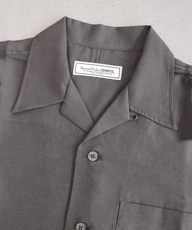 極美品 ユニバーサルプロダクツ オープンカラー シャツ 1LDK 開襟 グレー 極美品 ユニバーサルプロダクツ オープンカラー シャツ 1LDK 開襟