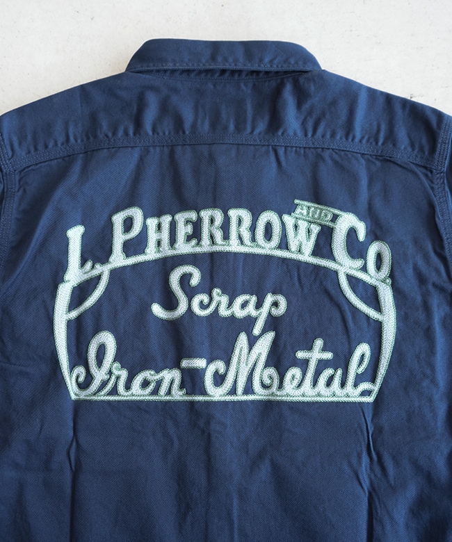 SALE 50%OFF】Pherrow's(フェローズ) カスタムワークシャツ 